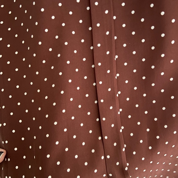 FRAME Silk blouse with placket hidden buttons, back placket down the back S-L - Picture 11 of 11